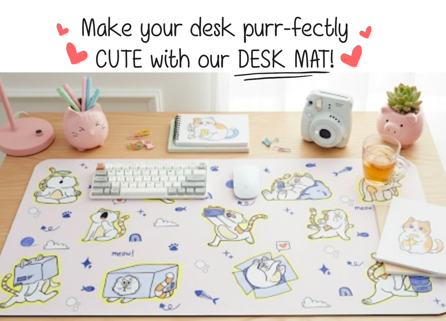 Cat Desk Mat ( office / home)
