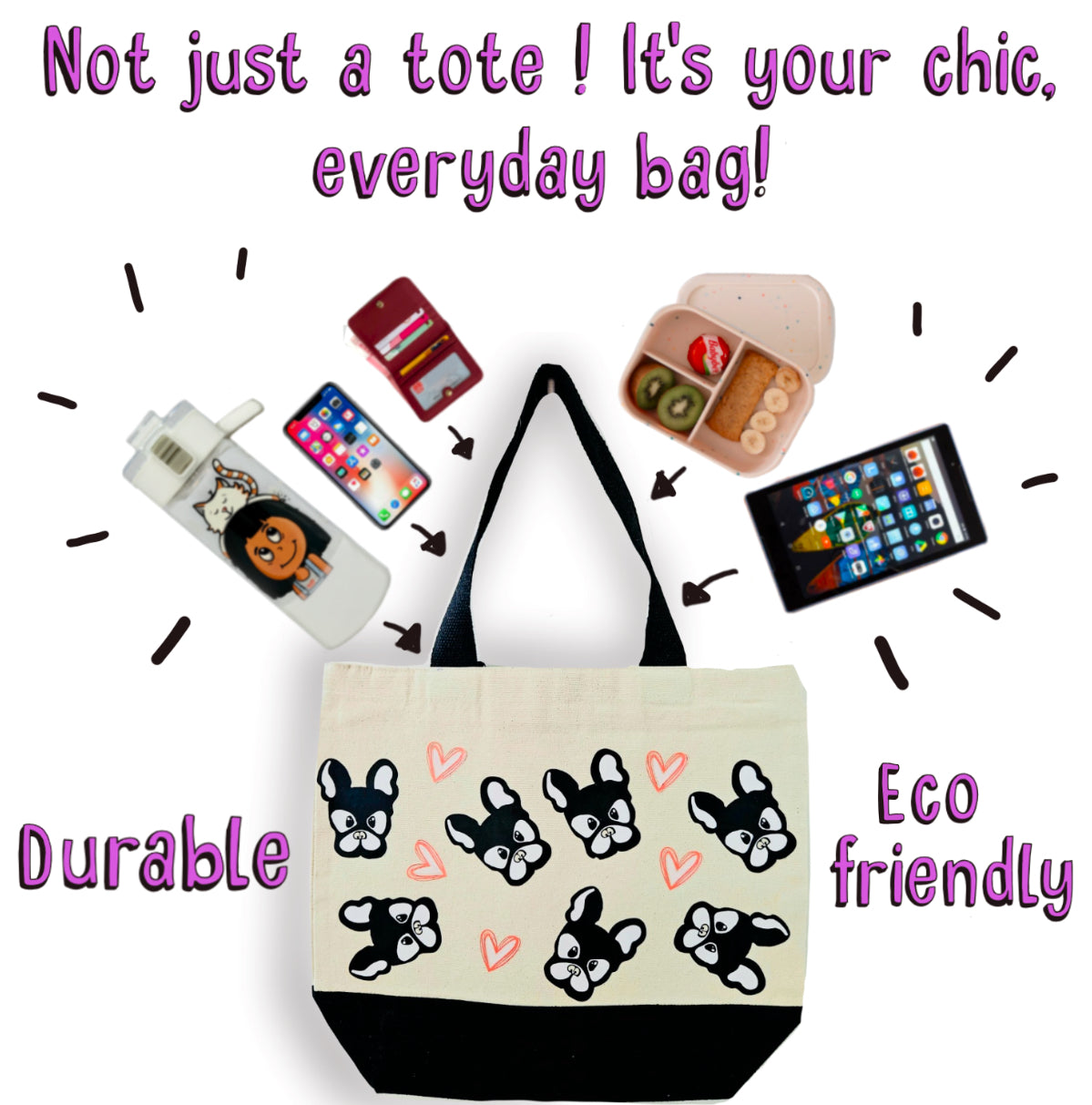 French bulldog Tote bag