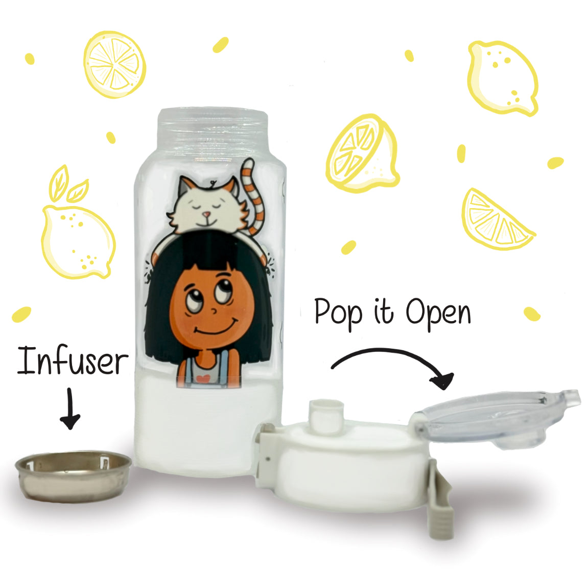 Cat Mom Glass Bottle